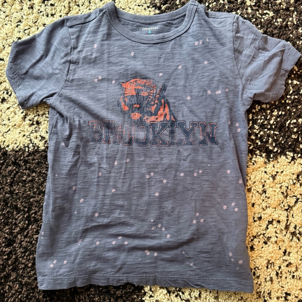 Crewcuts Brooklyn Tiger Graphic Tee - Broken-In Slate Blue